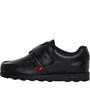 Kickers Boys Fragma Single Strap School Shoes Black