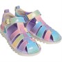 Kickers Girls Kick Rainbow Leather Sandals Multi