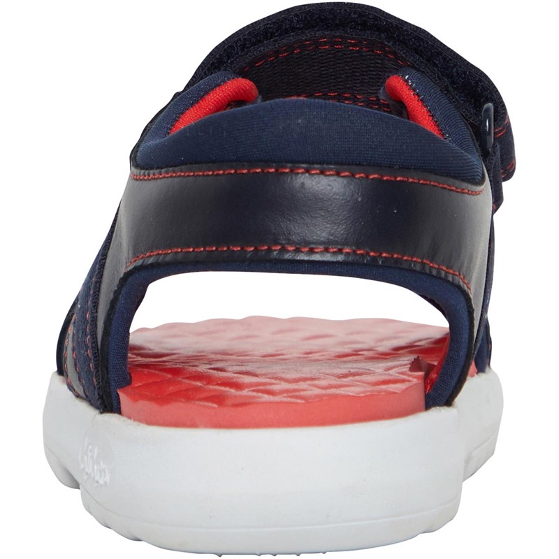 Kickers Boys Kickster Leather Sandals Navy