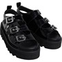 Kickers Womens Knox Lo Buckle Sandals Black/Black