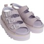 Kickers Womens Knox Lo Buckle Leather Sandals Lilac