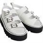 Kickers Womens Knox Lo Buckle Sandals White