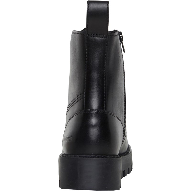 Kickers Womens Kizziie Higher Leather Boots Black