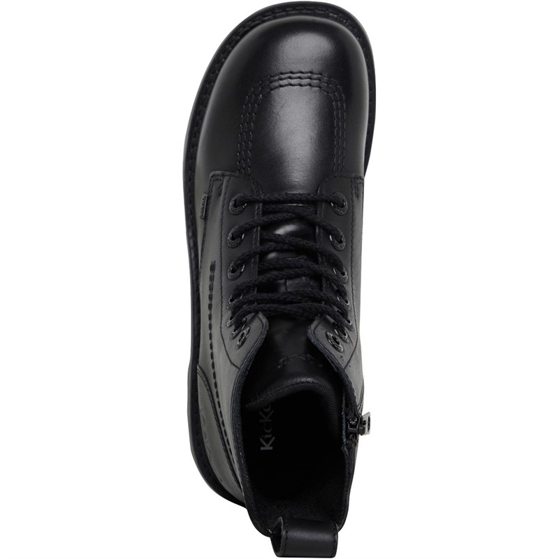 Kickers Womens Kizziie Higher Leather Boots Black