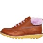 Kickers Girls Kick Hi Winter Leather Boots Tan