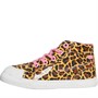 Kickers Girls Tovni Hi Leopard Boots Brown
