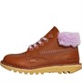 Kickers Infant Girls Kick Hi Winter Leather Boots Tan