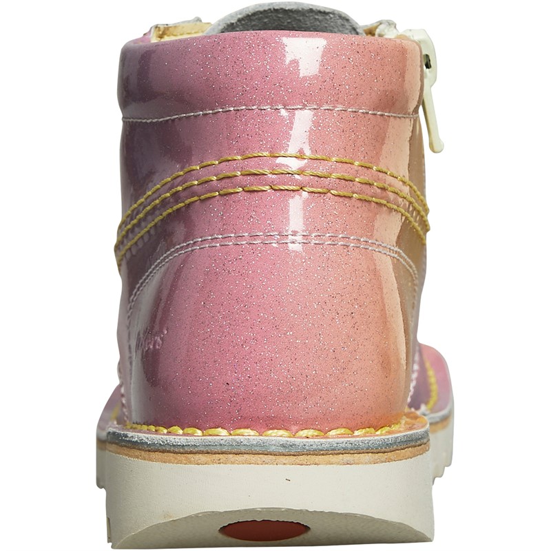 Kickers Girls Kick Hi Sunrise Boots Pink