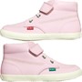 Kickers Girls Kacey Hi Leather Boots Pink
