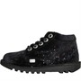 Kickers Girls Kick Hi Glitter Boots Black