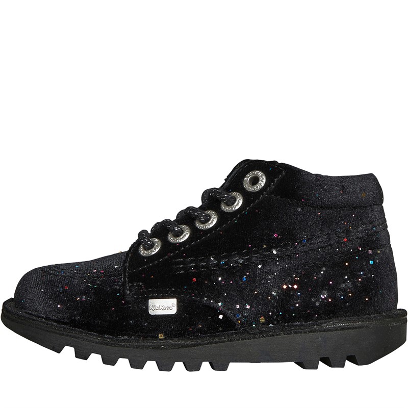 Bottes Kickers Groofit Pour Fille - Cuir, Fermeture élastique Et Zip - Semelle Synthétique, Talon 2,5 Cm