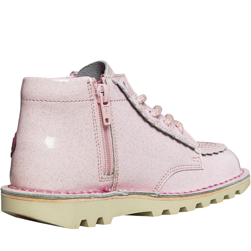 Kickers Girls Kick Hi Love Boots Pink