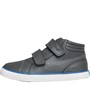 Kickers Infant Boys Tovni Hi Padded Leather Hi Top Trainers Grey