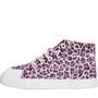 Kickers Girls Tovni Hi Leopard Hi Top Trainers Pink