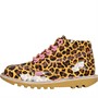 Kickers Girls Kick Hi Leopard Boots Brown