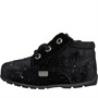 Kickers Baby Girls Kick Hi Glitter Boots Black