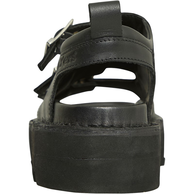 Buy Kickers Womens Knox Lo Buckle Sandals Black