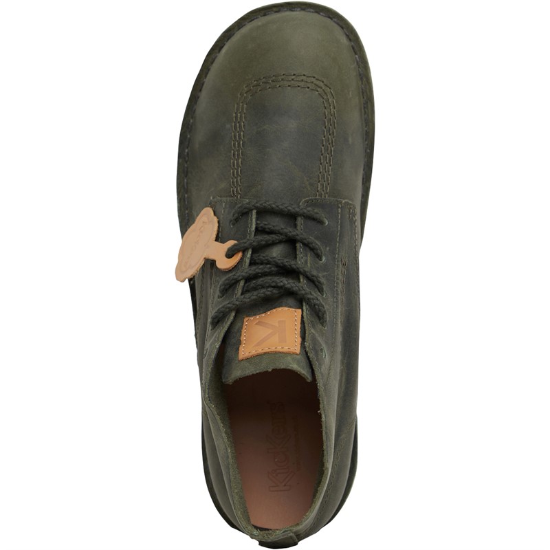 Kickers Kick High Unlined Chukka Boots Dark Green