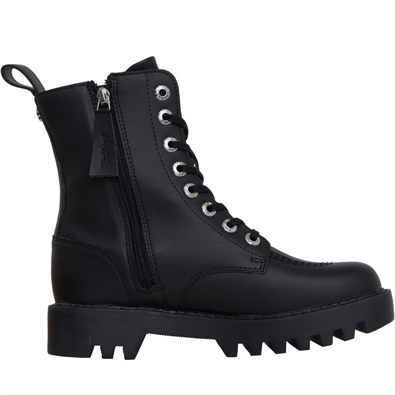 kickers lace up boots