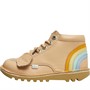 Kickers Infant Girls Kick Hi Rainbow Boots Beige