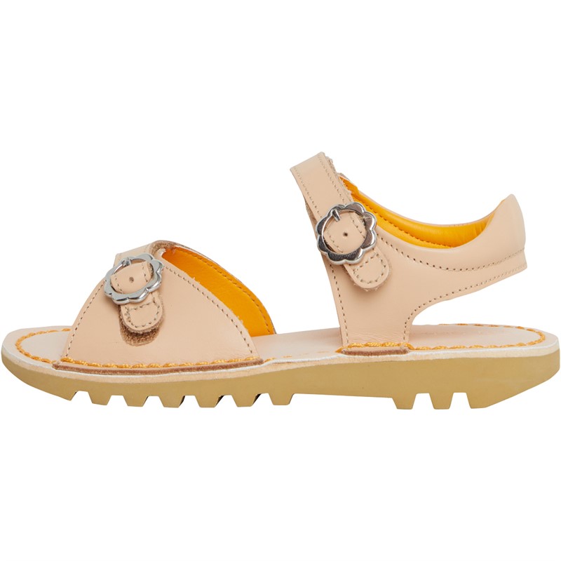 Kickers Infant Girls Kick Flower Sandals Beige