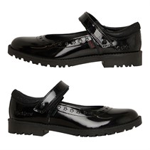 Kickers Girls Lachly Star Shoes Black