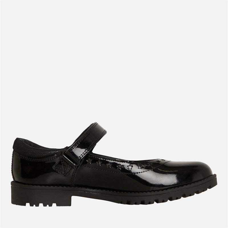 Kickers Girls Lachly Star Shoes Black