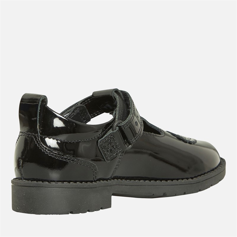 Kickers Girls Lachly Heart Shoes Black