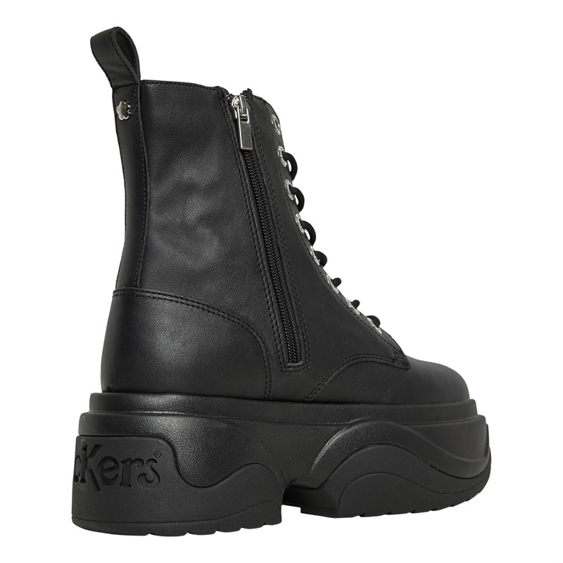 Kickers Womens Kade Chunky Boots Black/Black