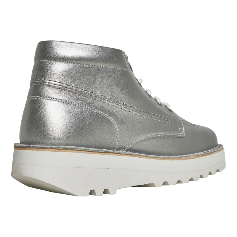 Kickers Kick Hi Stack Boots Silver