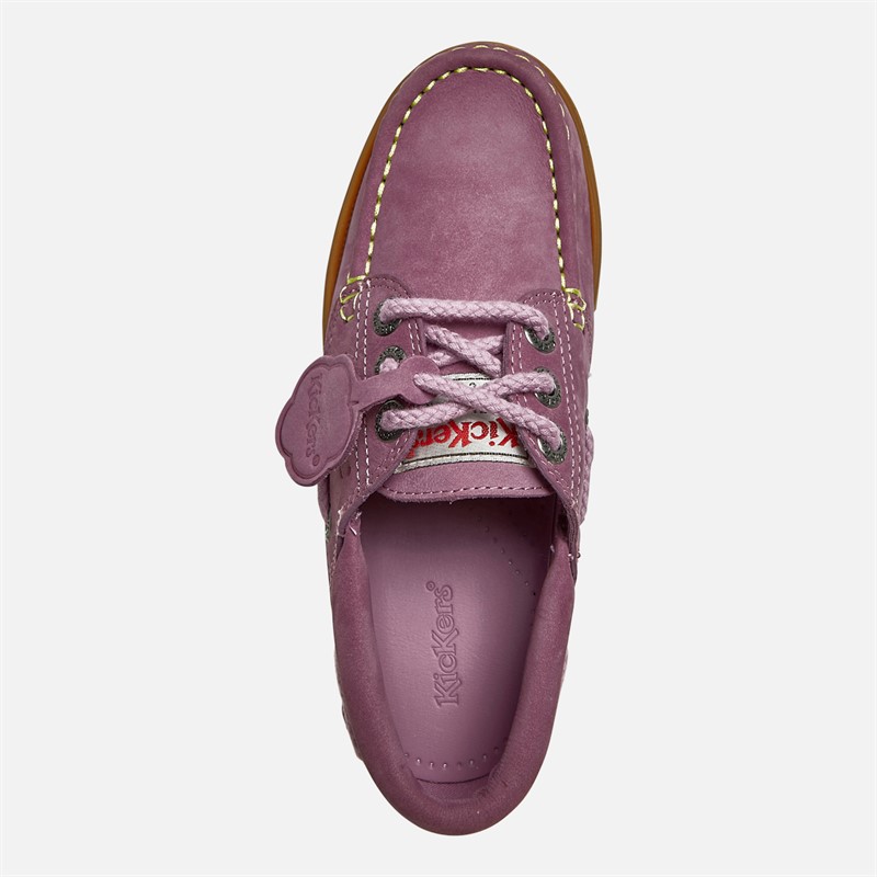 Kickers Lennon Boat Shoes Pink