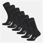Kickers Everyday Six Pack Crew Socks Black