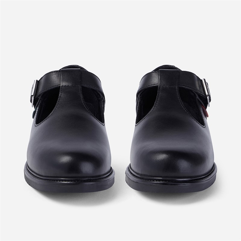 Kickers Junior Girls Lach T-Bar Shoes Black