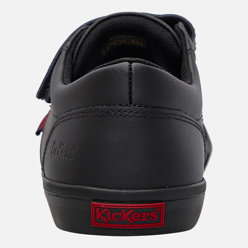 Kickers Boys Kody Twin Strap Pumps Black
