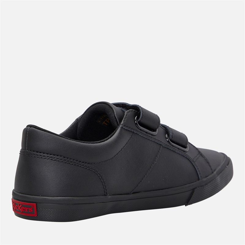Kickers Boys Kody Twin Strap Pumps Black