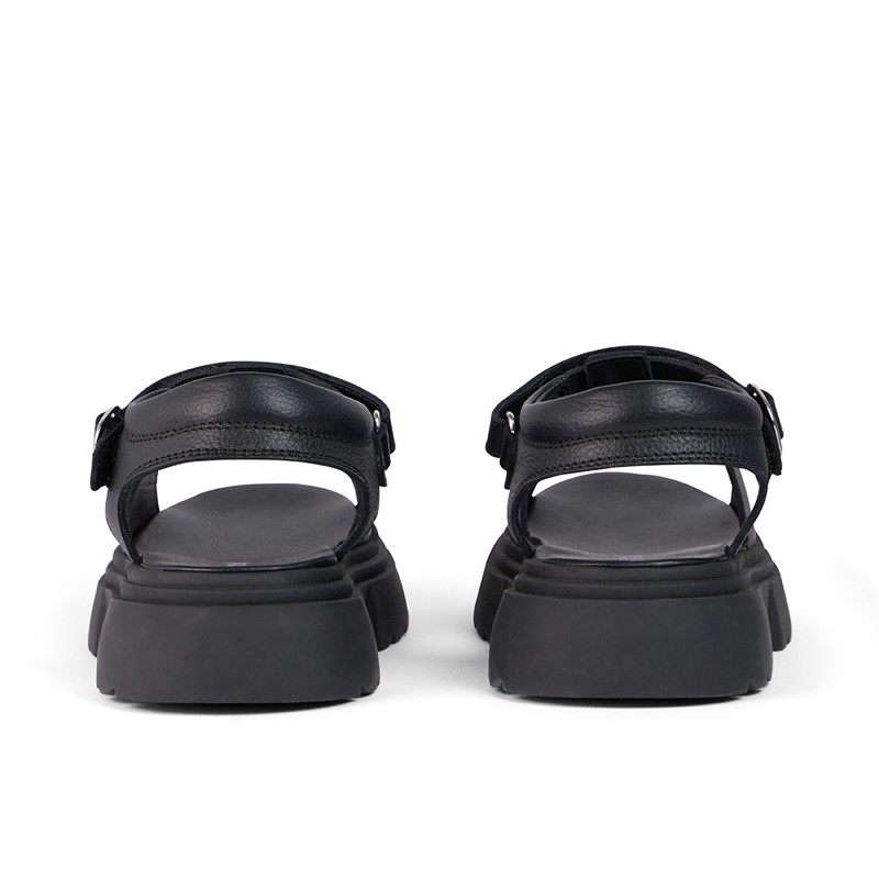 Kickers Girls Kenzi Leather Sandals Black