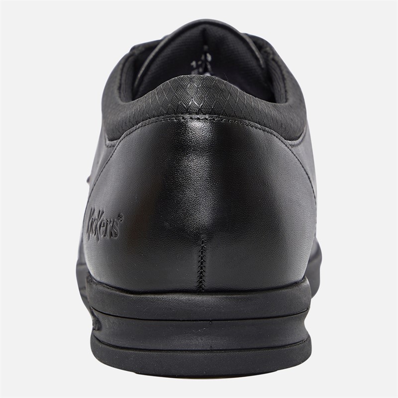 Kickers Mens Troiko Tek Leather Shoes Black