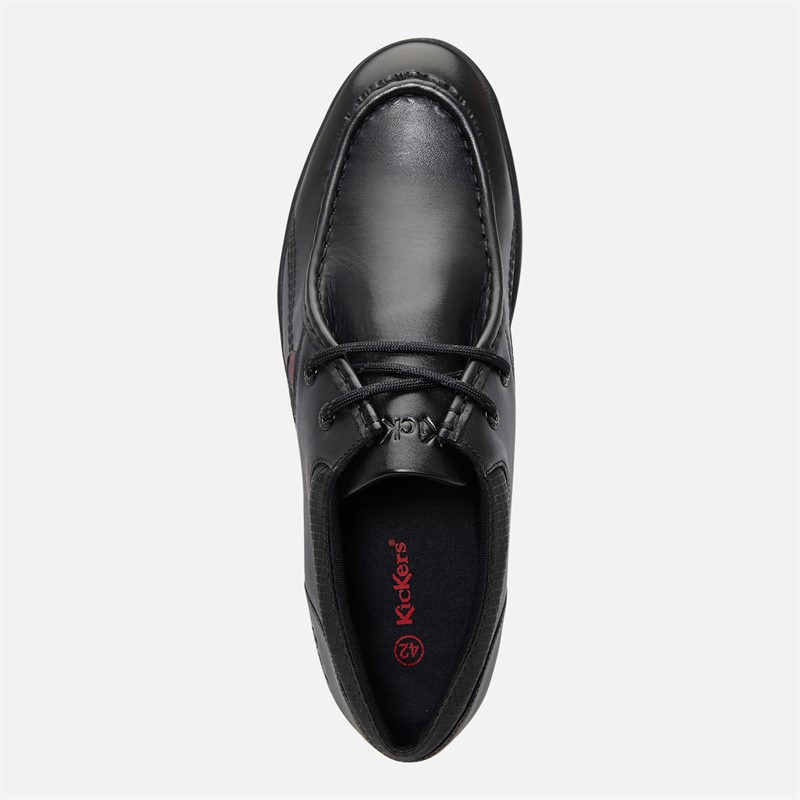 Kickers Mens Troiko Tek Leather Shoes Black