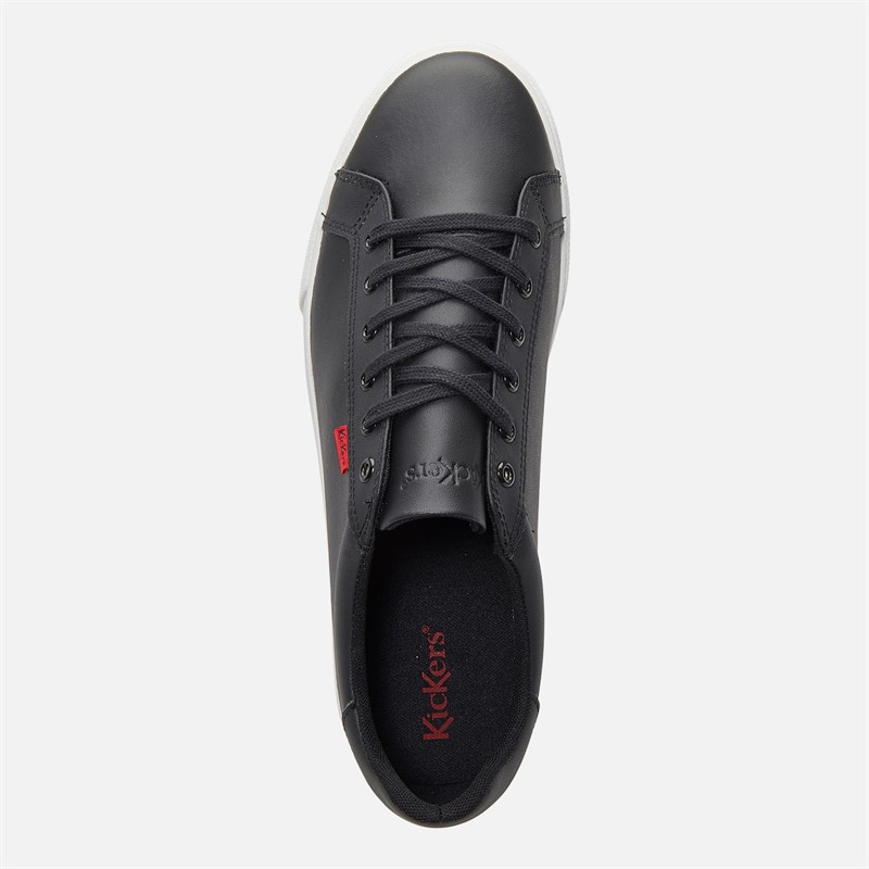 Kickers Mens Tovni Track Leather Trainers Black