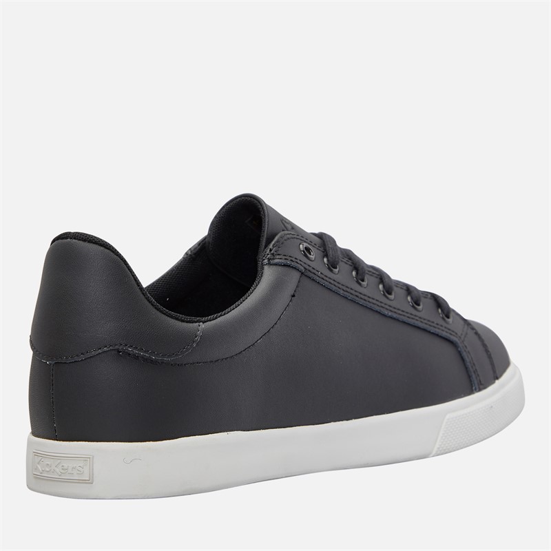 Kickers Mens Tovni Track Leather Trainers Black