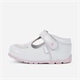 Kickers Baby Girls Kick T Galactic Patent Leather Shoes White/Pink