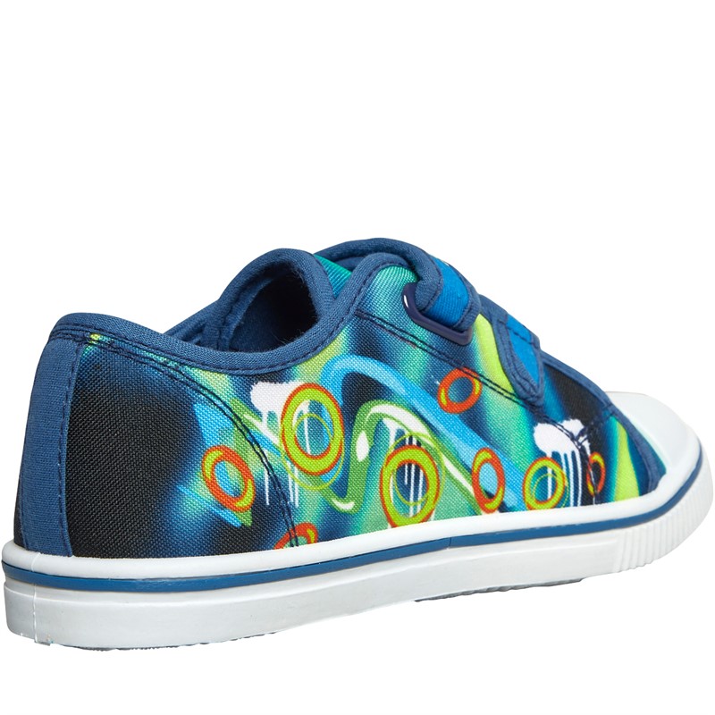 Sonic Boys Twin Velcro Canvas Pumps Multi