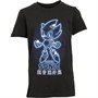 Sonic Jongens Glow In The Dark T-shirts Zwart