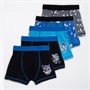 Sonic Boys Five Pack Boxer Trunks Multi