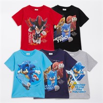 Sonic Boys Five Pack T-Shirts Multi