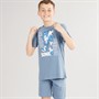 Sonic Junge Kaj T-Shirt Und Shorts Set Blau Mirage
