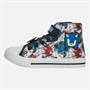 Sonic Boys Krail Hi Top Canvas Trainers White/Multi