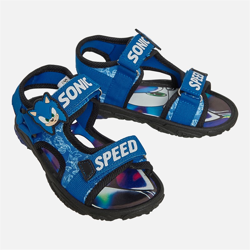 Sonic Boys Light Up Sports Sandals Blue