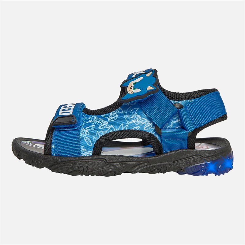 Sonic Boys Light Up Sports Sandals Blue