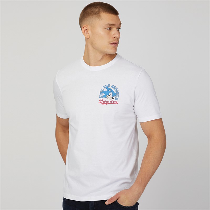 Sonic Mens Bring It On T-Shirt White